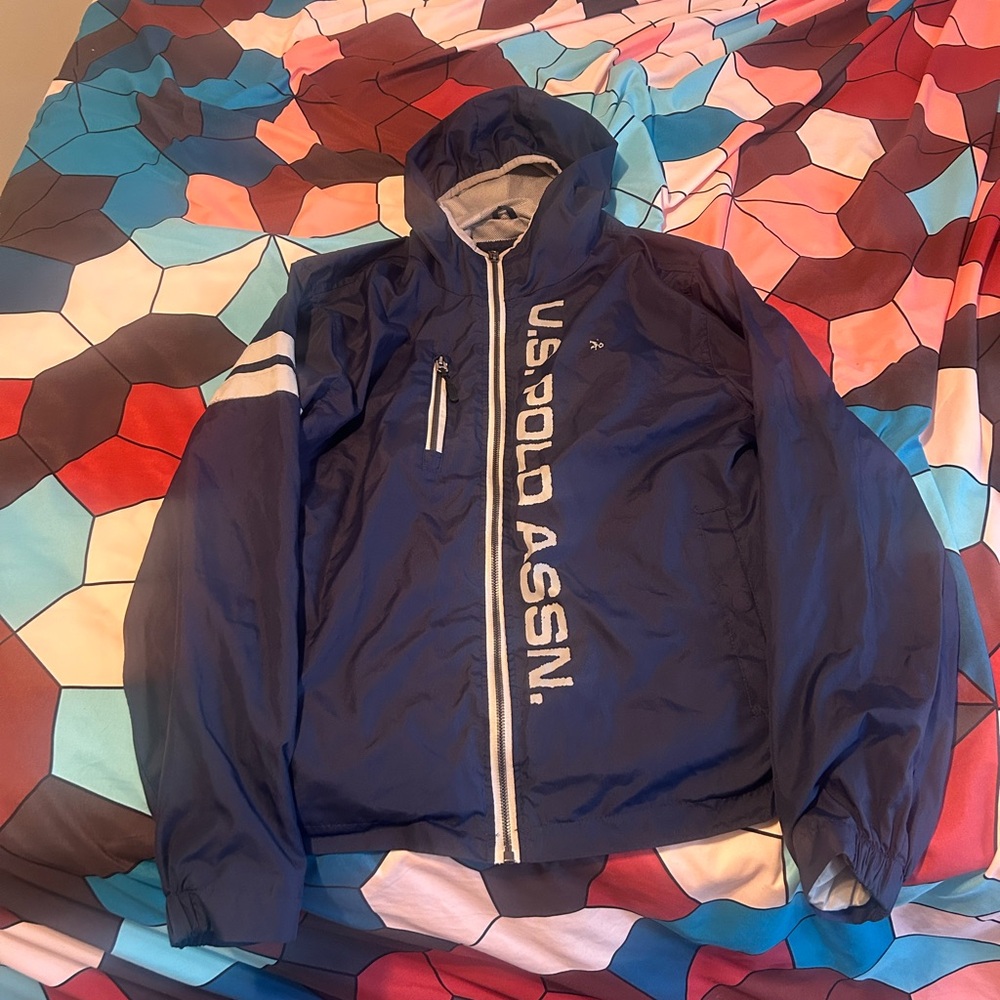 U.S. Polo Assn. Men's Navy Windbreaker